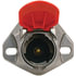 670-12 by TECTRAN - Trailer Wiring Plug - Single Pole, Heavy Duty, Die-Cast Housing, with Red Door