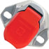 670-12 by TECTRAN - Trailer Wiring Plug - Single Pole, Heavy Duty, Die-Cast Housing, with Red Door