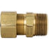 Tectran 68-10D Air Brake Air Line Fitting Compression Fitting - Brass, 5/8 in. Tube, 1/2 in. Thread, Male Connector