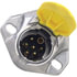 680-E72 by TECTRAN - Trailer Receptacle Socket - 7-Way, Auxiliary, Die-Cast, Screw, Split Pin Type