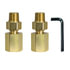 70-31802 by TECTRAN - Air Brake Air Hose End Fitting Kit - 3/8 in., Field Installable Hose Repair Fitting Kit