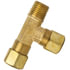 71-3A by TECTRAN - Compression Fitting - Brass, 3/16 in. Tube, 1/8 in. Thread, Male Run Tee