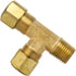 71-3A by TECTRAN - Compression Fitting - Brass, 3/16 in. Tube, 1/8 in. Thread, Male Run Tee