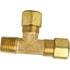 71-3A by TECTRAN - Compression Fitting - Brass, 3/16 in. Tube, 1/8 in. Thread, Male Run Tee