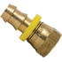 728-44 by TECTRAN - Air Tool Hose Barb - Brass, 1/4 in. Hose I.D, 1/4 in. Tube, Female, Flare Swivel