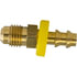 727-44 by TECTRAN - Air Tool Hose Barb - Brass, 1/4 in. Hose I.D, 7/16-20 in. Thread, Rigid Grip