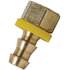 736-43 by TECTRAN - Inverted Flare Fitting - Brass, 1/4 Hose, 3/16 Tube, 3/8-24 Thread, Female, Rigid