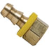 736-43 by TECTRAN - Inverted Flare Fitting - Brass, 1/4 Hose, 3/16 Tube, 3/8-24 Thread, Female, Rigid