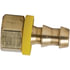 736-43 by TECTRAN - Inverted Flare Fitting - Brass, 1/4 Hose, 3/16 Tube, 3/8-24 Thread, Female, Rigid