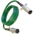 7AAB082MW by TECTRAN - ARTICFLEX 7-Way ABS Duty Straight Cable, Green, 8 ft., Metal Plugs, WeatherSeal