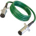 7AAB082MW by TECTRAN - ARTICFLEX 7-Way ABS Duty Straight Cable, Green, 8 ft., Metal Plugs, WeatherSeal