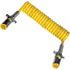 7ATG222EG by TECTRAN - Trailer Power Cable - 12, ft. 7-Way, Powercoil, Auxiliary, Yellow, Spring Guards