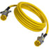 7AEB102EW by TECTRAN - Trailer Power Cable - 10 ft., 7-Way, Straight, Auxiliary, Yellow, with WeatherSeal