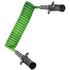 7ATG222MV by TECTRAN - Trailer Power Cable - 12 ft., 7-Way, V-Line, Powercoil, ABS, Light Green