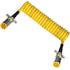 7ATG222EW by TECTRAN - Trailer Power Cable - 12, ft. 7-Way, Powercoil, Auxiliary, Yellow, WeatherSeal