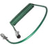 7ATG242MW by TECTRAN - Trailer Power Cable - 12 ft., 7-Way, Powercoil, ABS, Green, with WeatherSeal