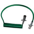 7ATG512MG by TECTRAN - Trailer Power Cable - 15 ft., 7-Way, Powercoil, ABS, Green, with Spring Guards