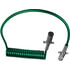 7ATG524MG by TECTRAN - Trailer Power Cable - 15 ft., 7-Way, Powercoil, ABS, Green, with Spring Guards