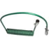 7ATG524MW by TECTRAN - Trailer Power Cable - 15 ft., 7-Way, Powercoil, ABS, Green, with WeatherSeal