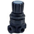 80-1066 by TECTRAN - ABS Pressure Relief Valve - Panel Mount, Max. Input Pressure 300 psi, Relieving Type
