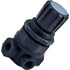 80-1066 by TECTRAN - ABS Pressure Relief Valve - Panel Mount, Max. Input Pressure 300 psi, Relieving Type