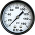 80G20CB16 by TECTRAN - Brake Pressure Gauge - Center Mount, 2 in. diameter, 0 - 160 psi