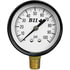 80L25BM1C by TECTRAN - Brake Pressure Gauge - Bottom Mount, 2.5 in. diameter, 0 - 100 psi, Glycerin Filled