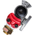 9212F by TECTRAN - Knob Style Red Emergency Shutoff Gladhand with Bulkhead Fitting and Filter Screen