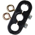 94-0002 by TECTRAN - 3-Hole Beefy Clamp, with 2 Eye Bolts, Holds (2) Air Lines and (1) Power Line