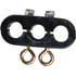 94-0002 by TECTRAN - 3-Hole Beefy Clamp, with 2 Eye Bolts, Holds (2) Air Lines and (1) Power Line