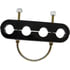 94-0010 by TECTRAN - 4-Hole Beefy Clamp, with U-Bolt, Holds (2) Air Lines and (2) Power Lines