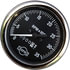 95-0707 by TECTRAN - Tachometer Gauge - Chrome, 3-3/8 in. dia., 0-3500 RPM, with Counter