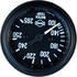Tectran 95-2453 Fuel and Water Temperature Gauge Set Water Temperature Gauge - Black, 100-265 deg. F, 120 in. Capillary