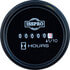 Tectran 95-6300 Hour Meter Gauge Hour Meter Gauge - Black Bezel, Round Snap On Style, 4-40 VDC