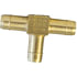 964-4 by TECTRAN - Air Tool Hose Barb - Brass, 1/4 inches Tube, Union Tee