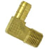 969-4A by TECTRAN - Air Tool Hose Barb - Brass, 0.170 in. Tube I.D, 1/4 in. Tube O.D, Elbow Tube to Male Pipe