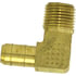 969-4A by TECTRAN - Air Tool Hose Barb - Brass, 0.170 in. Tube I.D, 1/4 in. Tube O.D, Elbow Tube to Male Pipe