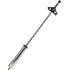 9800M-2 by TECTRAN - Pogo Stick - 50 inches, Chrome Finish, with 3-Hole Tec-Clamp