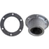 HC3-4024 by TECTRAN - Axle Hub Cap - 6-Hole, Aluminum, with Side Plug, for Front Application