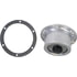 HC3-4009 by TECTRAN - Axle Hub Cap - 6-Hole, Aluminum, with Side Plug for Trailer