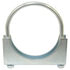 MUC125R by TECTRAN - Exhaust Muffler Clamp - 1-1/4 in. O.D, Zinc Plated, Saddle Type, with U-Bolt and Band