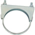 MUC4F by TECTRAN - Exhaust Muffler Clamp - 4 in. O.D, Zinc Plated, Flat Band, with U-Bolt and Band