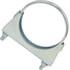 MUC4F by TECTRAN - Exhaust Muffler Clamp - 4 in. O.D, Zinc Plated, Flat Band, with U-Bolt and Band