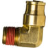 PL1315-2A by TECTRAN - Male Elbow Push-Lock Non-Swivel Brass Fitting, 1/8" Tube Size, 1/8" Pipe Thread