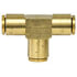PL1364-2 by TECTRAN - Air Brake Air Line Union - Brass, 1/8 in. Tube Size, Push-Lock