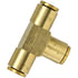 PL1364-2 by TECTRAN - Air Brake Air Line Union - Brass, 1/8 in. Tube Size, Push-Lock