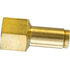 PL1366-4A by TECTRAN - DOT Female Push-Lock Brass Connector Fitting for Nylon Tubing, 1/4" Tube Size