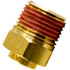 PL1368251 by TECTRAN - DOT Male Push-Lock Brass Connector Fitting for Nylon Tubing, 5/32" Tube Size, 1/16" Pipe Thread