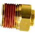 PL1368251 by TECTRAN - DOT Male Push-Lock Brass Connector Fitting for Nylon Tubing, 5/32" Tube Size, 1/16" Pipe Thread