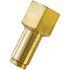 PL1366-4A by TECTRAN - DOT Female Push-Lock Brass Connector Fitting for Nylon Tubing, 1/4" Tube Size